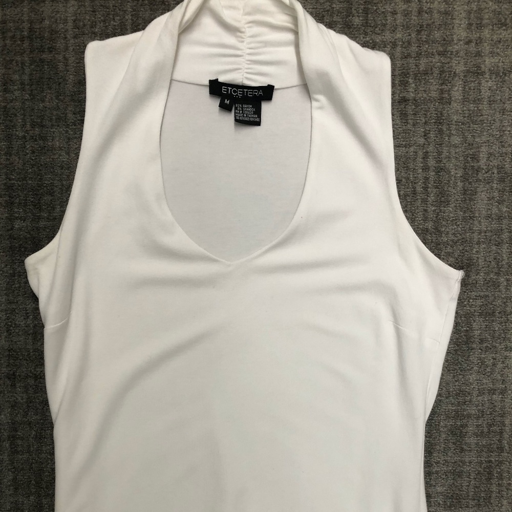 Etcetera White sleeveless top